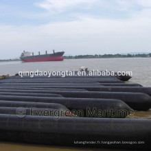 Airbag gonflable de lancement de bateau en caoutchouc pour la barge